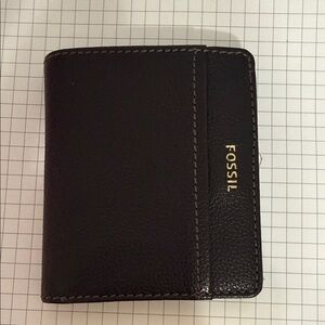 Fossil Dark Brown Leather Card Holder